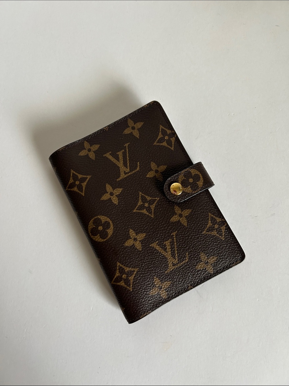 Louis Vuitton Monogram Canvas AGENDA  in Brown & Gold